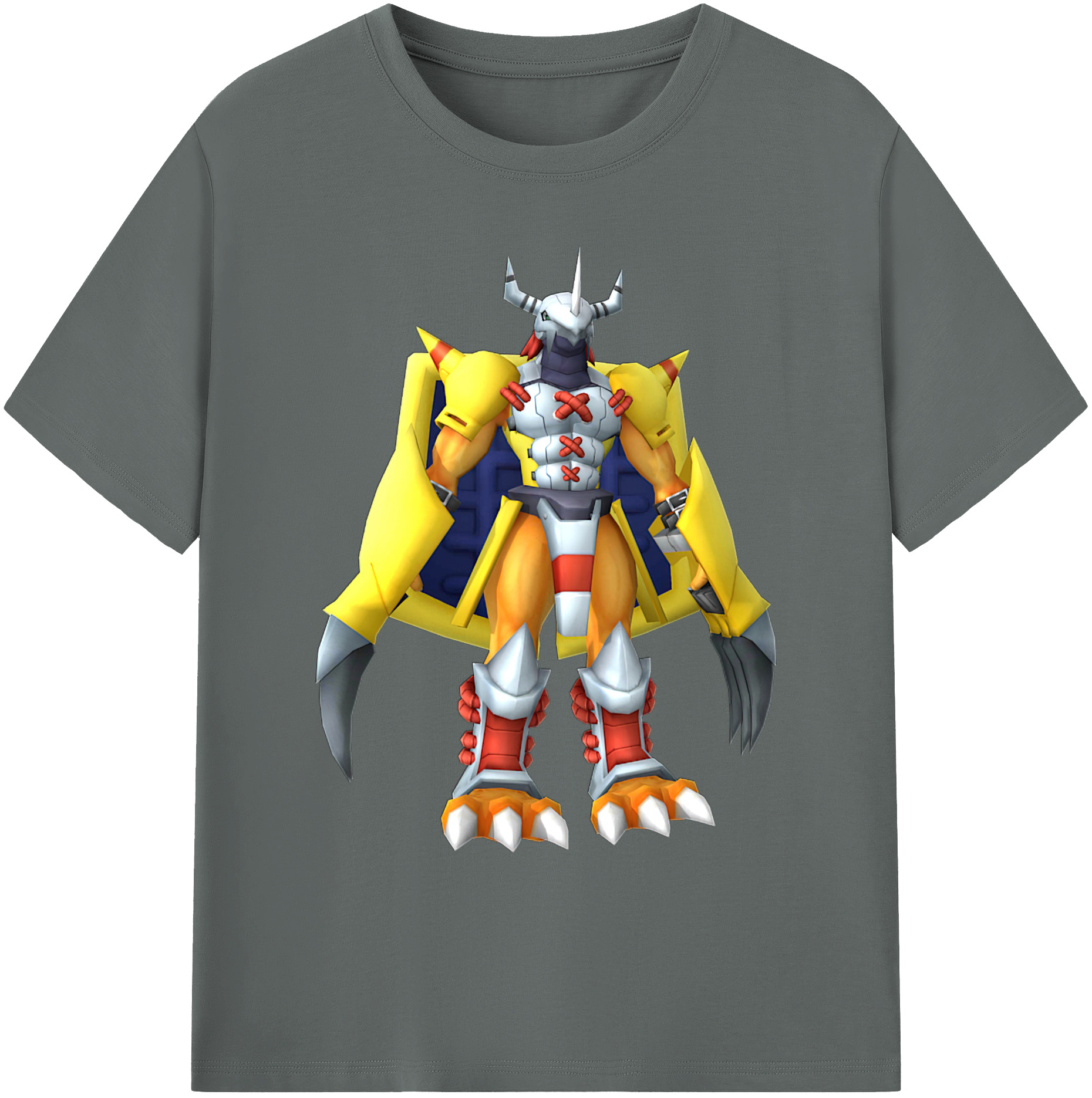 （画像用） Digimon デジタルモンスター/デジモン 綿100％ メンズ半袖Tシャツ｜肌触りやわらか＆通気性